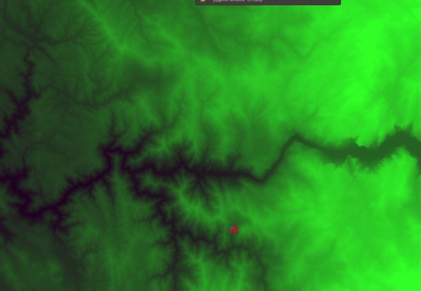 Fire spreading animation